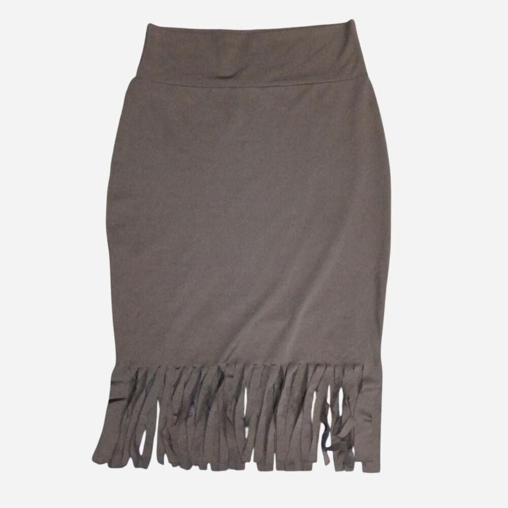 No-brand Women's Brown and Black Skirt